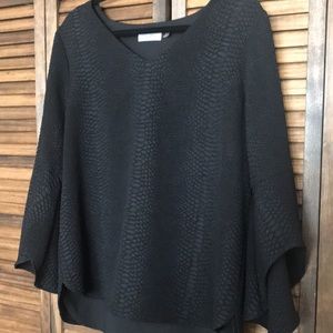 Calvin Klein black ladies top X-large